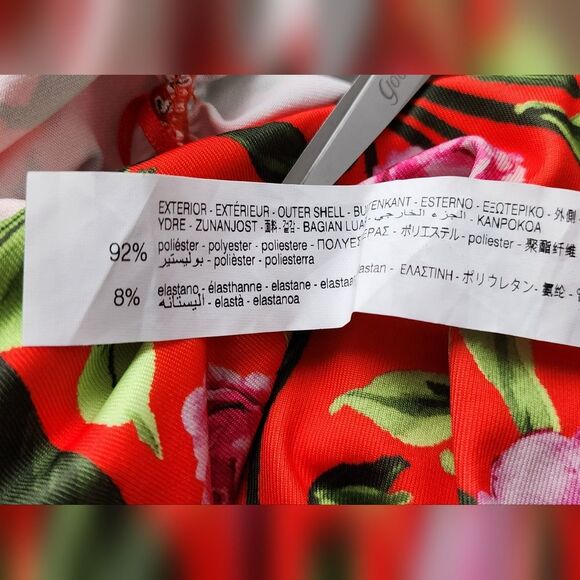 NWT Zara Floral Plunge V-neck Bodysuit Women's Medium - Picture 5 of 7